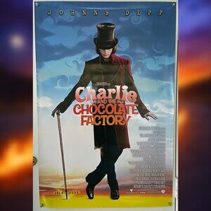 CHARLIE AND THE CHOCOLATE FACTORY (2005) - ORIGINAL DS ADVANCE MOVIE POSTER